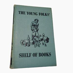 Vintage 1948 Hardcover Book, Antique Book for Styling, The Young Folks Shelf